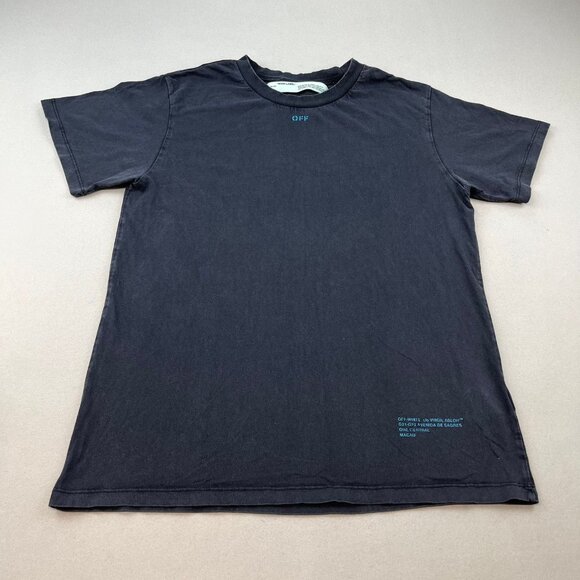 Off White T-Shirt Small Black Macao Virgil Abloh Arrows 2018 - Picture 3 of 12